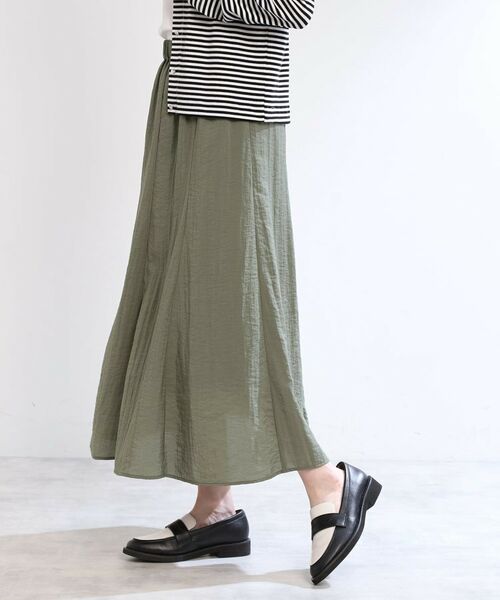 Reflect / リフレクト ロング・マキシ丈スカート | 【夏SALE／E‐QUALITY／手洗い可】シアースカート | 詳細3