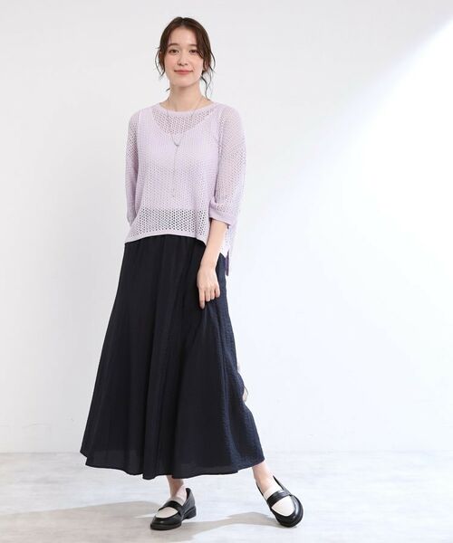 Reflect / リフレクト ロング・マキシ丈スカート | 【夏SALE／E‐QUALITY／手洗い可】シアースカート | 詳細9
