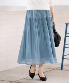 Reflect / リフレクト ロング・マキシ丈スカート | 【マシンウォッシュ可】プリーツティアードスカート