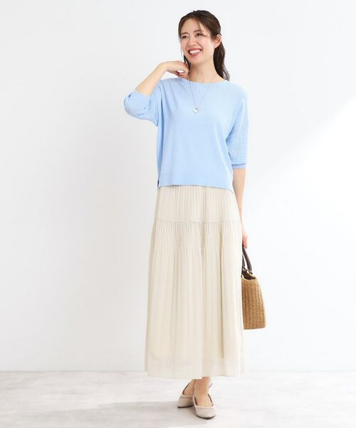 Reflect / リフレクト ロング・マキシ丈スカート | 【マシンウォッシュ可】プリーツティアードスカート | 詳細11