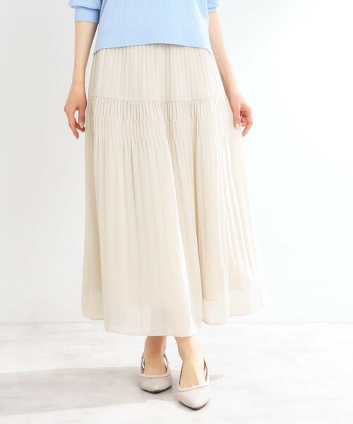 Reflect / リフレクト ロング・マキシ丈スカート | 【マシンウォッシュ可】プリーツティアードスカート | 詳細13