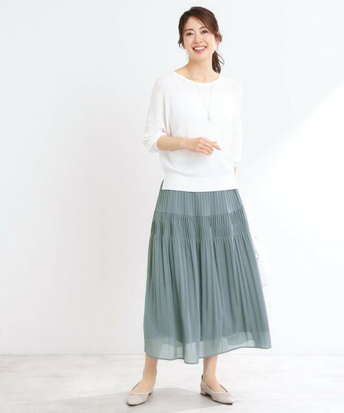 Reflect / リフレクト ロング・マキシ丈スカート | 【マシンウォッシュ可】プリーツティアードスカート | 詳細16