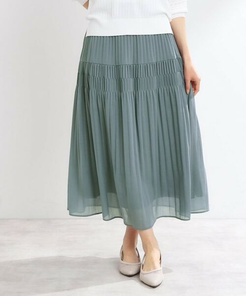 Reflect / リフレクト ロング・マキシ丈スカート | 【マシンウォッシュ可】プリーツティアードスカート | 詳細17