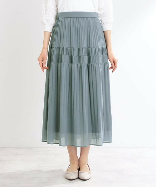 Reflect / リフレクト ロング・マキシ丈スカート | 【マシンウォッシュ可】プリーツティアードスカート | 詳細20