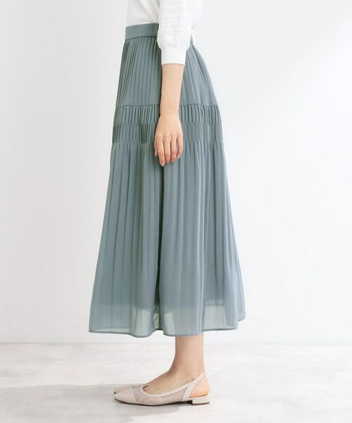 Reflect / リフレクト ロング・マキシ丈スカート | 【マシンウォッシュ可】プリーツティアードスカート | 詳細21