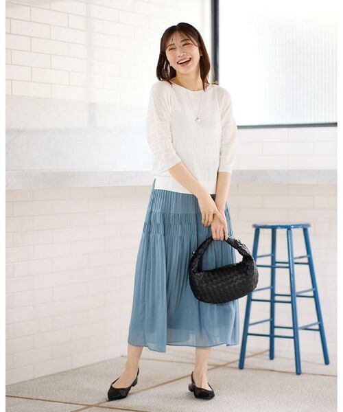 Reflect / リフレクト ロング・マキシ丈スカート | 【マシンウォッシュ可】プリーツティアードスカート | 詳細3