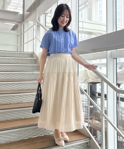 Reflect / リフレクト ロング・マキシ丈スカート | 【マシンウォッシュ可】プリーツティアードスカート | 詳細5