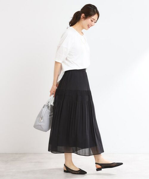 Reflect / リフレクト ロング・マキシ丈スカート | 【マシンウォッシュ可】プリーツティアードスカート | 詳細8