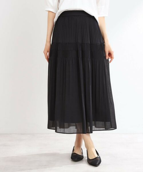 Reflect / リフレクト ロング・マキシ丈スカート | 【マシンウォッシュ可】プリーツティアードスカート | 詳細9
