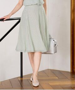 Reflect / リフレクト スカート | 【マシンウォッシュ可／セットアップ可】フリュイドプリントスカート