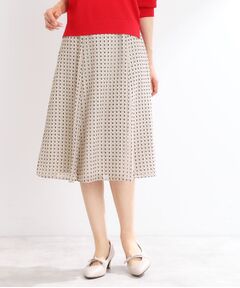 Reflect / リフレクト スカート | 【マシンウォッシュ可／セットアップ可】フリュイドプリントスカート