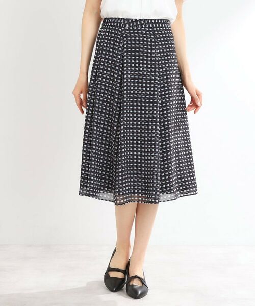 Reflect / リフレクト スカート | 【マシンウォッシュ可／セットアップ可】フリュイドプリントスカート | 詳細13