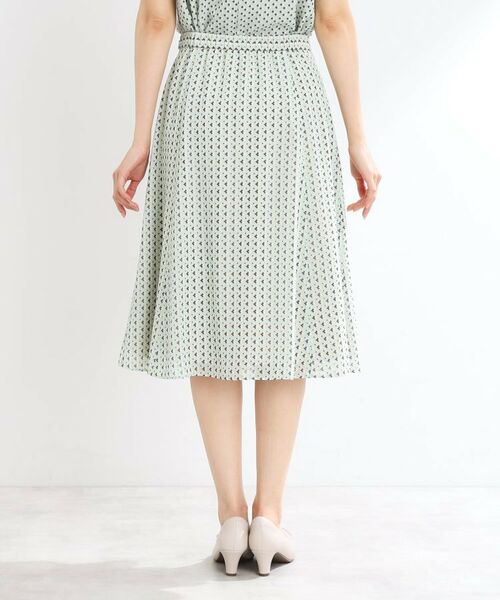 Reflect / リフレクト スカート | 【マシンウォッシュ可／セットアップ可】フリュイドプリントスカート | 詳細18