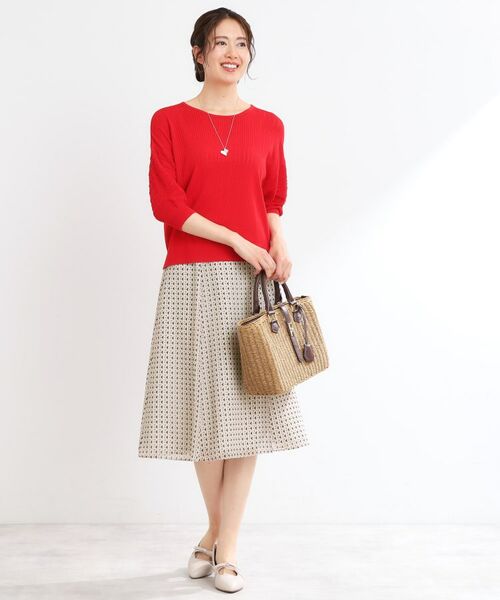 Reflect / リフレクト スカート | 【マシンウォッシュ可／セットアップ可】フリュイドプリントスカート | 詳細8