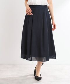 Reflect / リフレクト スカート | 【マシンウォッシュ可】Aラインストライプスカート