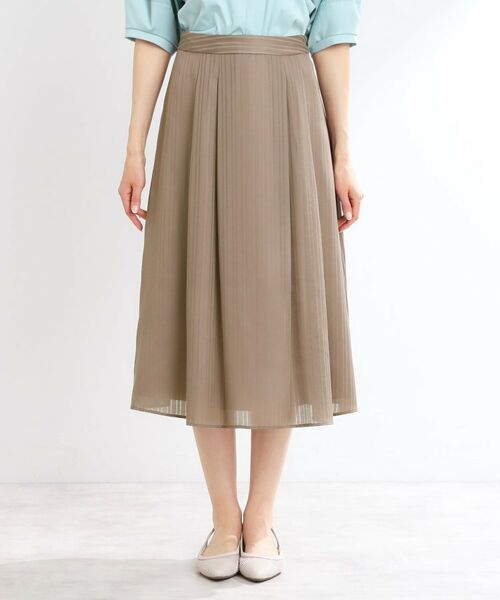 Reflect / リフレクト スカート | 【マシンウォッシュ可】Aラインストライプスカート | 詳細18