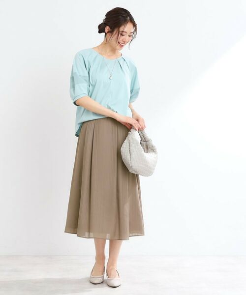 Reflect / リフレクト スカート | 【マシンウォッシュ可】Aラインストライプスカート | 詳細5