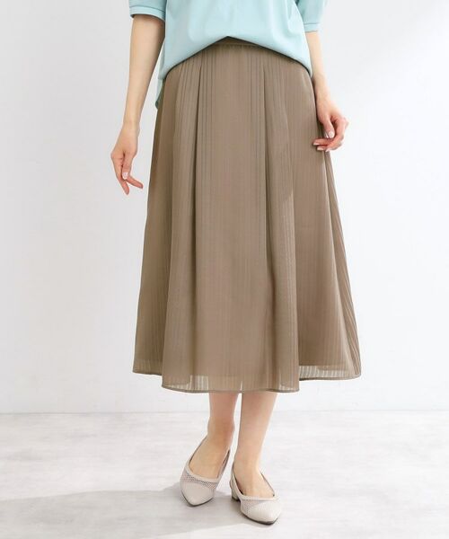 Reflect / リフレクト スカート | 【マシンウォッシュ可】Aラインストライプスカート | 詳細7