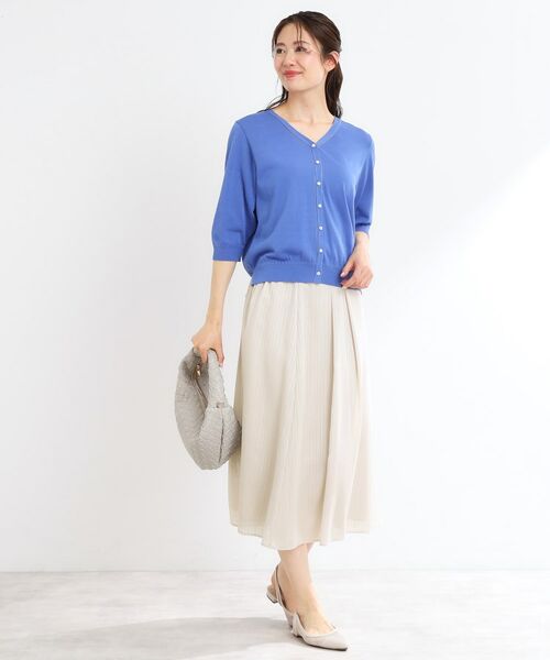 Reflect / リフレクト スカート | 【マシンウォッシュ可】Aラインストライプスカート | 詳細9