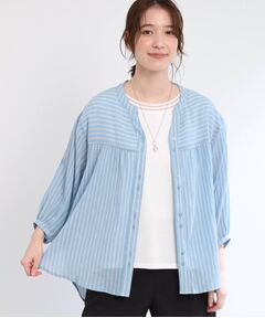 Reflect / リフレクト シャツ・ブラウス | 【手洗い可／羽織りでも◎】ストライプブラウス