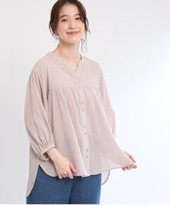 Reflect / リフレクト シャツ・ブラウス | 【手洗い可／羽織りでも◎】ストライプブラウス