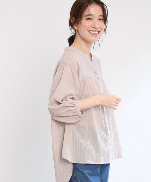 Reflect / リフレクト シャツ・ブラウス | 【手洗い可/羽織りでも◎】ストライプブラウス | 詳細1