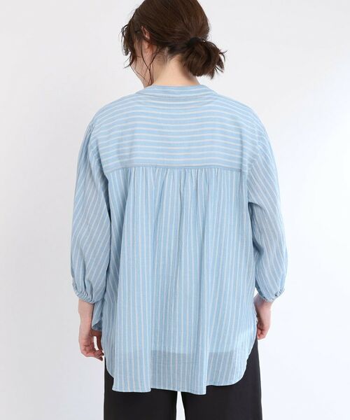 Reflect / リフレクト シャツ・ブラウス | 【手洗い可/羽織りでも◎】ストライプブラウス | 詳細12