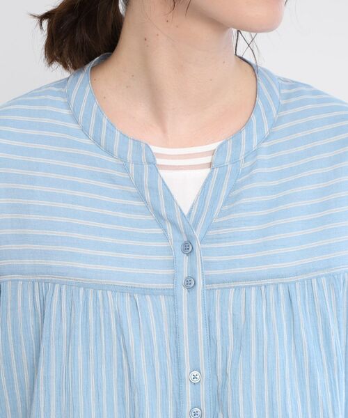 Reflect / リフレクト シャツ・ブラウス | 【手洗い可/羽織りでも◎】ストライプブラウス | 詳細13