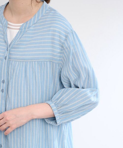 Reflect / リフレクト シャツ・ブラウス | 【手洗い可/羽織りでも◎】ストライプブラウス | 詳細14