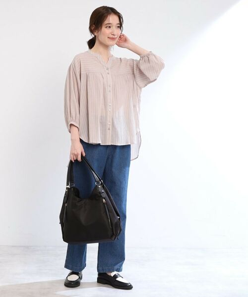 Reflect / リフレクト シャツ・ブラウス | 【手洗い可/羽織りでも◎】ストライプブラウス | 詳細3