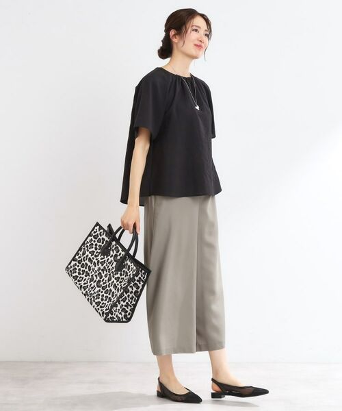 Reflect / リフレクト シャツ・ブラウス | 【マシンウォッシュ可／セットアップ可／通勤におすすめ】ネックギャザータックブラウス | 詳細4