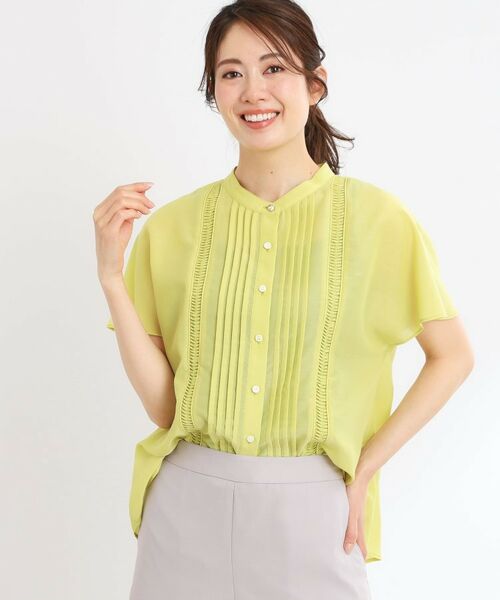 Reflect / リフレクト シャツ・ブラウス | 【選べる7色◎/手洗い可】フロントピンタックデザインブラウス | 詳細16
