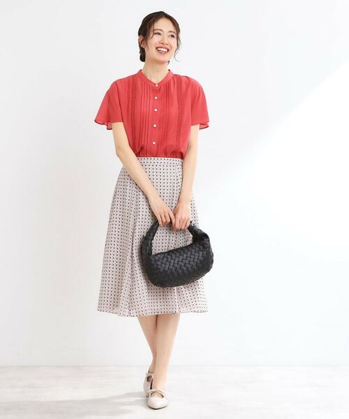 Reflect / リフレクト シャツ・ブラウス | 【選べる7色◎/手洗い可】フロントピンタックデザインブラウス | 詳細22