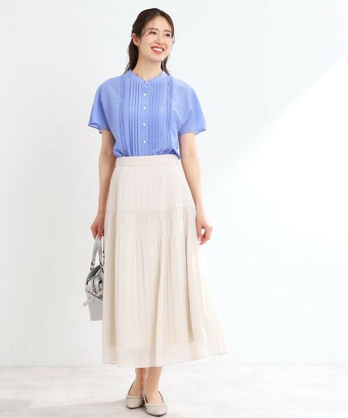 Reflect / リフレクト シャツ・ブラウス | 【選べる7色◎/手洗い可】フロントピンタックデザインブラウス | 詳細25