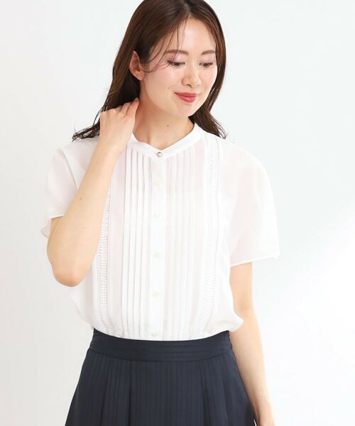 Reflect / リフレクト シャツ・ブラウス | 【選べる7色◎/手洗い可】フロントピンタックデザインブラウス | 詳細28