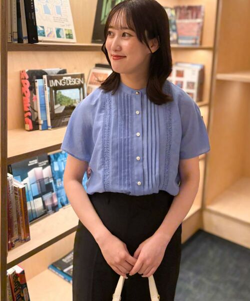 Reflect / リフレクト シャツ・ブラウス | 【選べる7色◎/手洗い可】フロントピンタックデザインブラウス | 詳細4