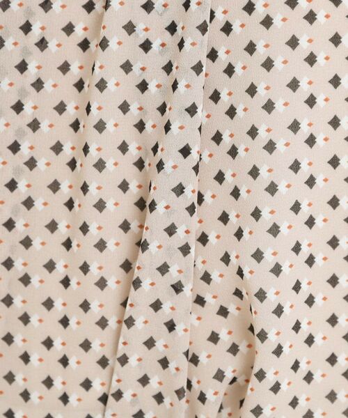 Reflect / リフレクト シャツ・ブラウス | 【マシンウォッシュ可／セットアップ可】ギャザータックプリントブラウス | 詳細17