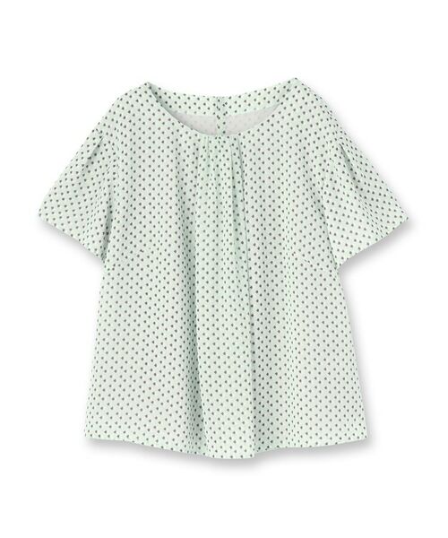 Reflect / リフレクト シャツ・ブラウス | 【マシンウォッシュ可／セットアップ可】ギャザータックプリントブラウス | 詳細18