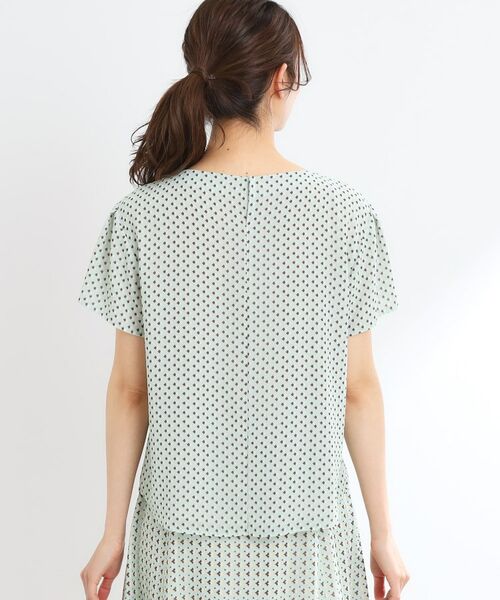 Reflect / リフレクト シャツ・ブラウス | 【マシンウォッシュ可／セットアップ可】ギャザータックプリントブラウス | 詳細21