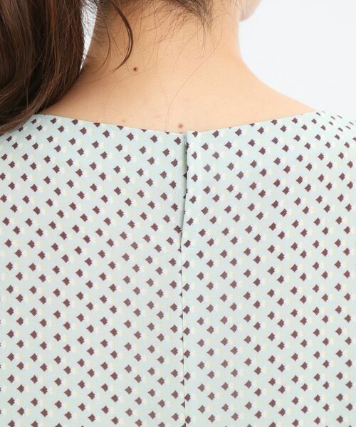 Reflect / リフレクト シャツ・ブラウス | 【マシンウォッシュ可／セットアップ可】ギャザータックプリントブラウス | 詳細23