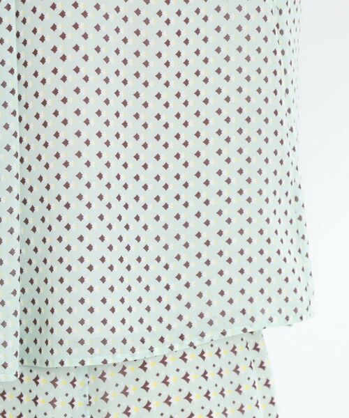 Reflect / リフレクト シャツ・ブラウス | 【マシンウォッシュ可／セットアップ可】ギャザータックプリントブラウス | 詳細25