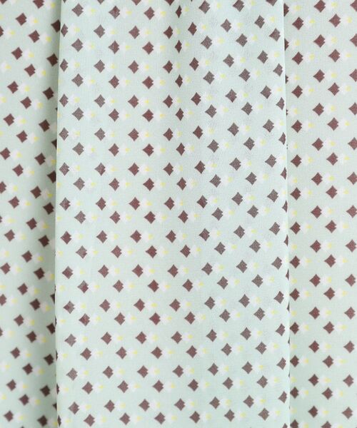 Reflect / リフレクト シャツ・ブラウス | 【マシンウォッシュ可／セットアップ可】ギャザータックプリントブラウス | 詳細5