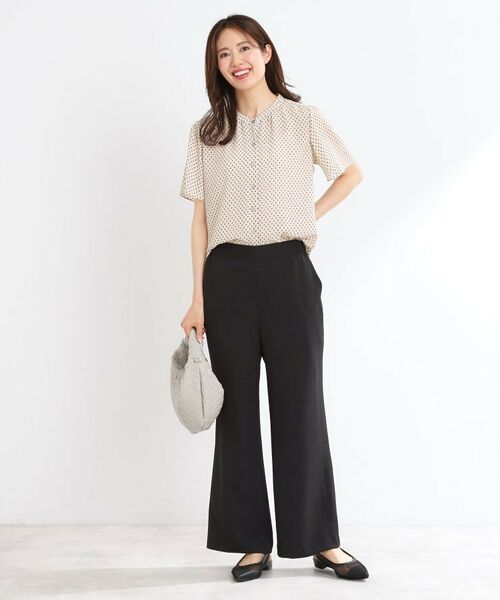 Reflect / リフレクト シャツ・ブラウス | 【マシンウォッシュ可】五分袖コツキプリントブラウス | 詳細15