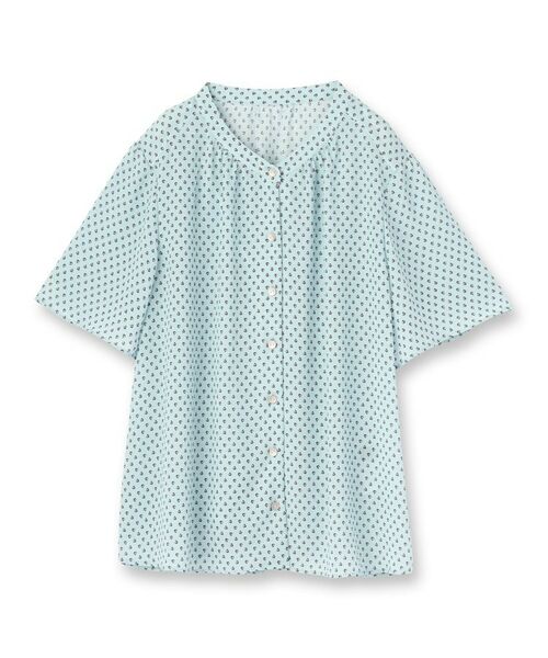 Reflect / リフレクト シャツ・ブラウス | 【マシンウォッシュ可】五分袖コツキプリントブラウス | 詳細18