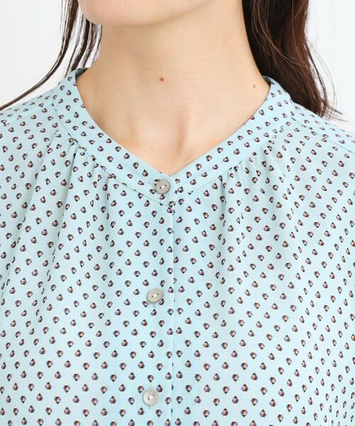 Reflect / リフレクト シャツ・ブラウス | 【マシンウォッシュ可】五分袖コツキプリントブラウス | 詳細22