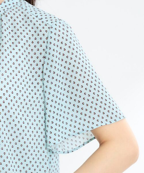 Reflect / リフレクト シャツ・ブラウス | 【マシンウォッシュ可】五分袖コツキプリントブラウス | 詳細23
