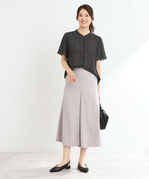 Reflect / リフレクト シャツ・ブラウス | 【マシンウォッシュ可】五分袖コツキプリントブラウス | 詳細7