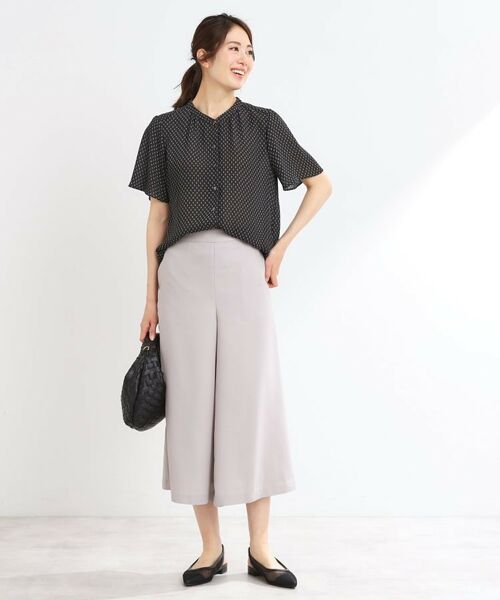 Reflect / リフレクト シャツ・ブラウス | 【マシンウォッシュ可】五分袖コツキプリントブラウス | 詳細8