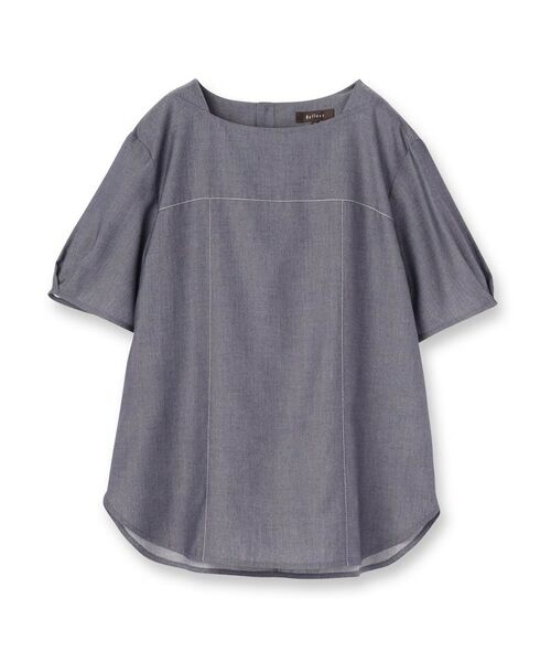 Reflect / リフレクト シャツ・ブラウス | 【マシンウォッシュ可】デニム調プルオーバーブラウス | 詳細11