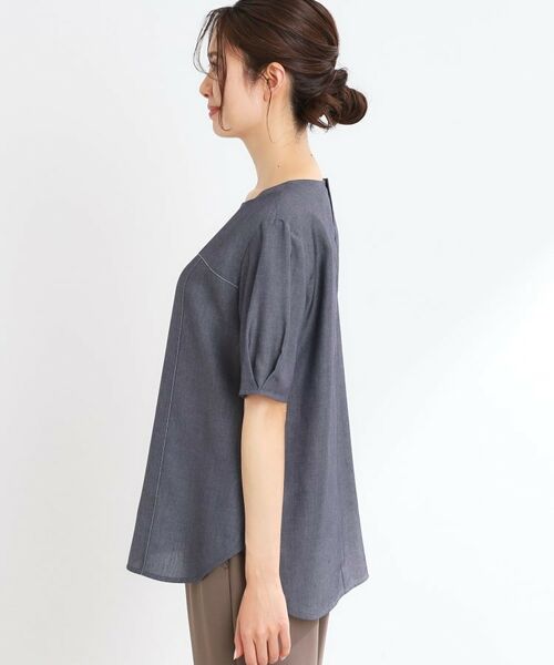 Reflect / リフレクト シャツ・ブラウス | 【マシンウォッシュ可】デニム調プルオーバーブラウス | 詳細13